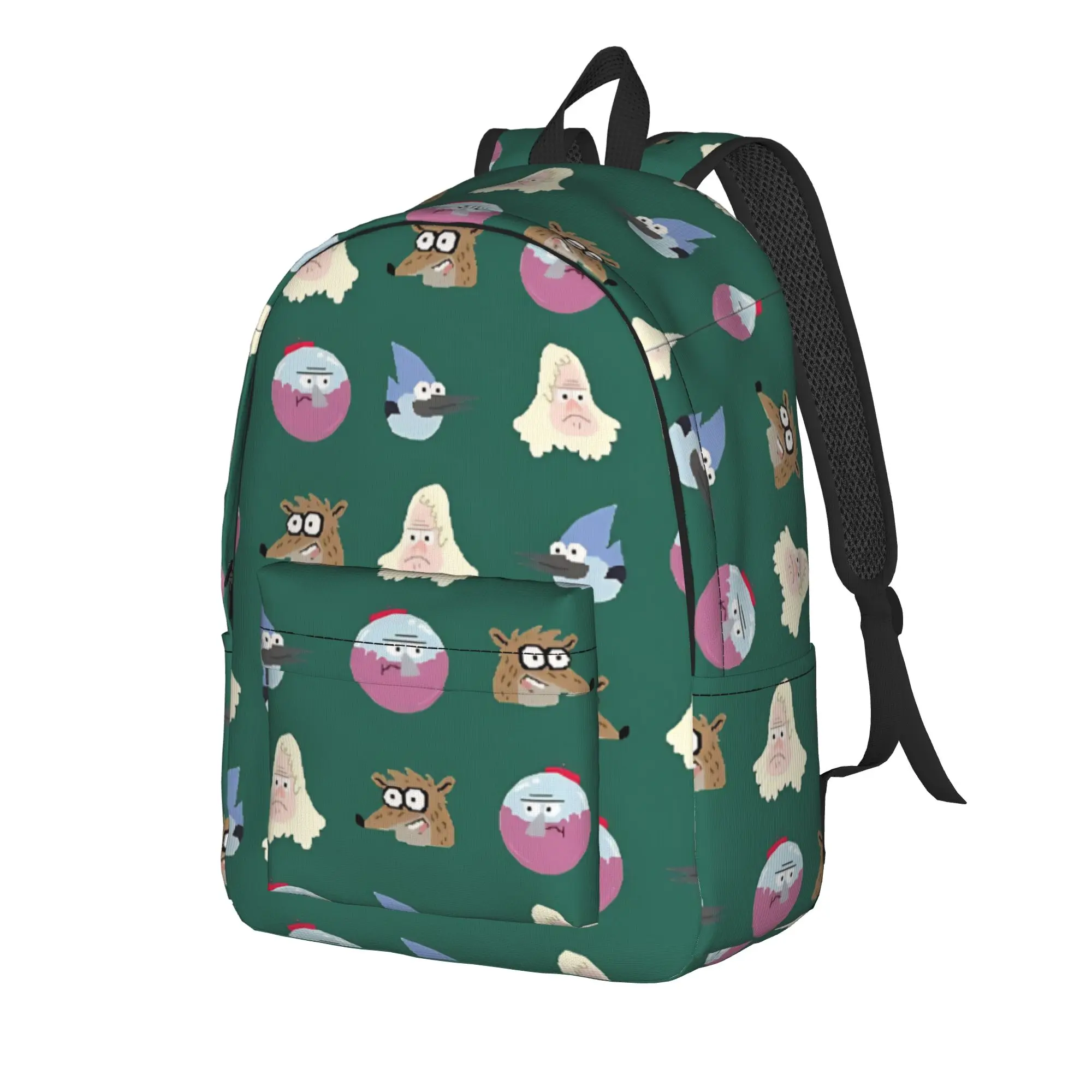 Back to school season Personalised cartoon  Schoolbag R-Regular show Couple Rucksack Backpack