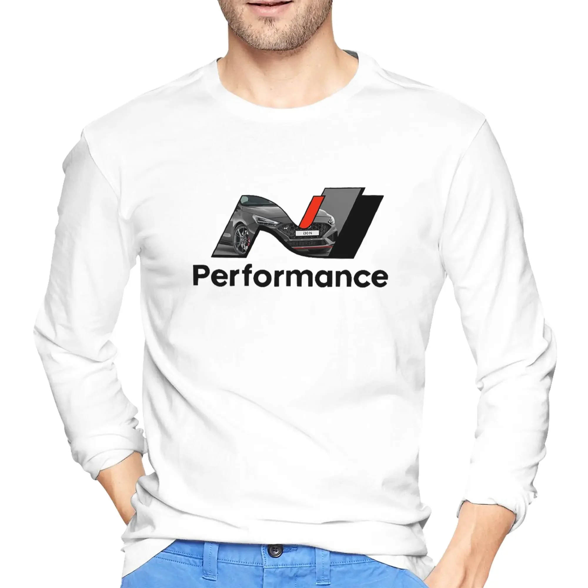 

2021 FACELIFT N Performance - Shadow Grey Men's Long Sleeved T-shirt Casual Round Neck T shirts Spring and Autumn Men tops