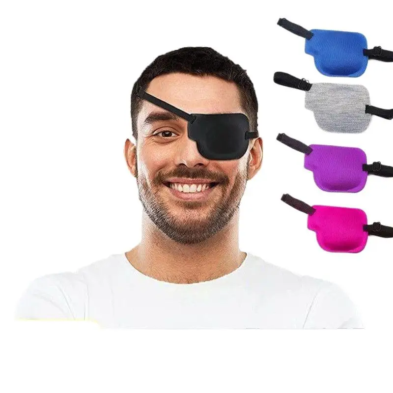 3D-Einzel-Augenklappe, verstellbar, atmungsaktiv, weiche Augenklappe für Amblyopie, Strabismus, Astigmatismus, für rechte oder linke Augen – Detail 12