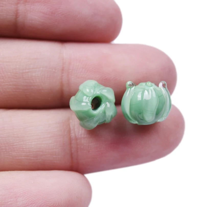30 teile/los süße Blume Maiglöckchen Charm Anhänger für Schmuck herstellung liefert handgemachte Glas DIY Vintage Ohrringe Ergebnisse – Detail 5