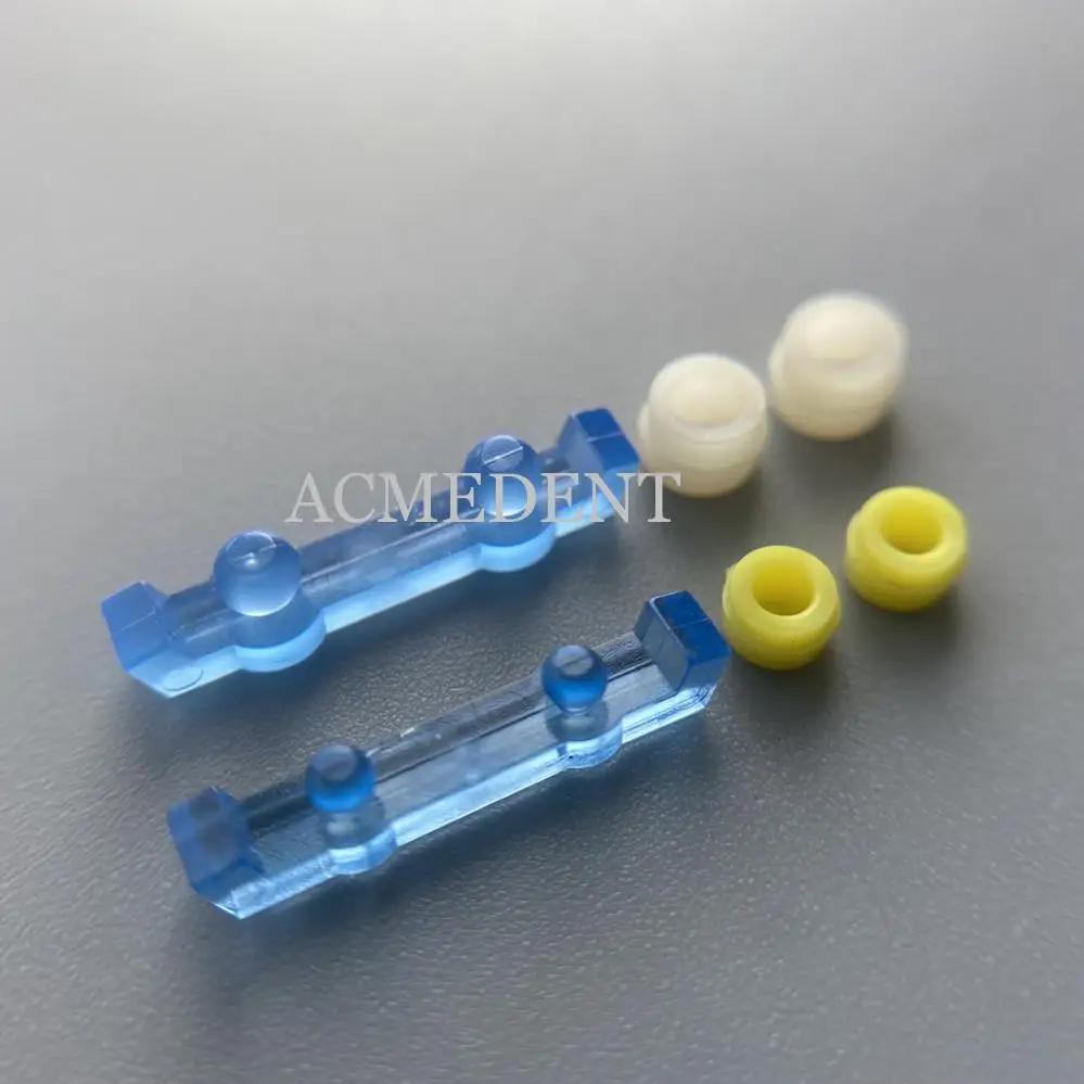 2Kit Dental Castable Pre Sectioned Bar Ball Attachment Abutment Cap Implant