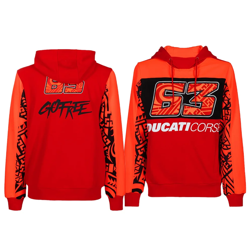 Motorcycle Racing Changing Season Warm printing Hoodie Personalized Popular Hoodie Casual Long Sleeve Pullover Rope Hoodie