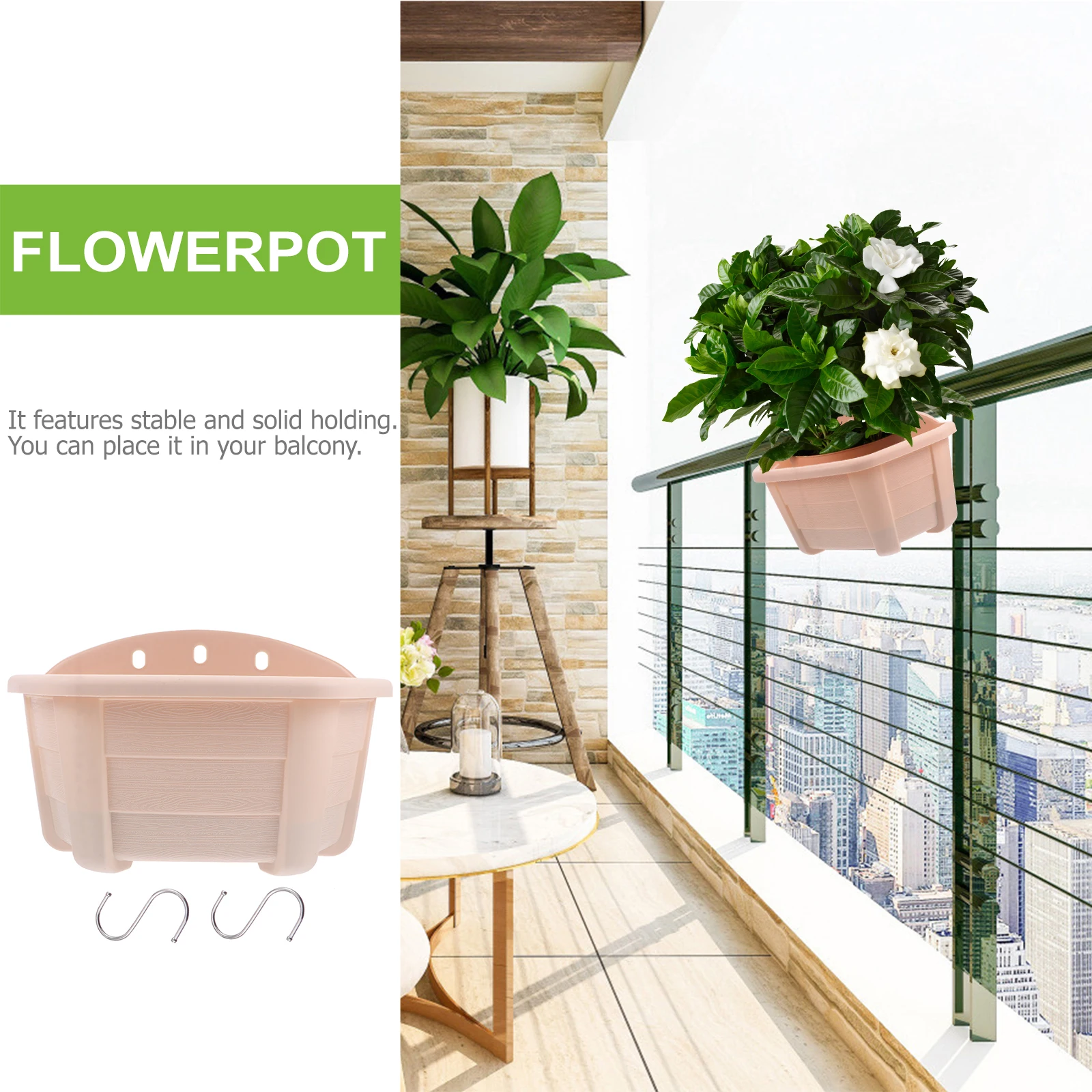 1 مجموعة شبه دائرية الحائط اناء للزهور البلاستيك زارع معلق للنباتات مقاومة للصدأ توفير المساحة حامل النبات حديقة