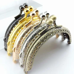 8.5cm Round Metal Frame Purse Handle Clutch Bag Handbag Clasp Lock Bags Hardware