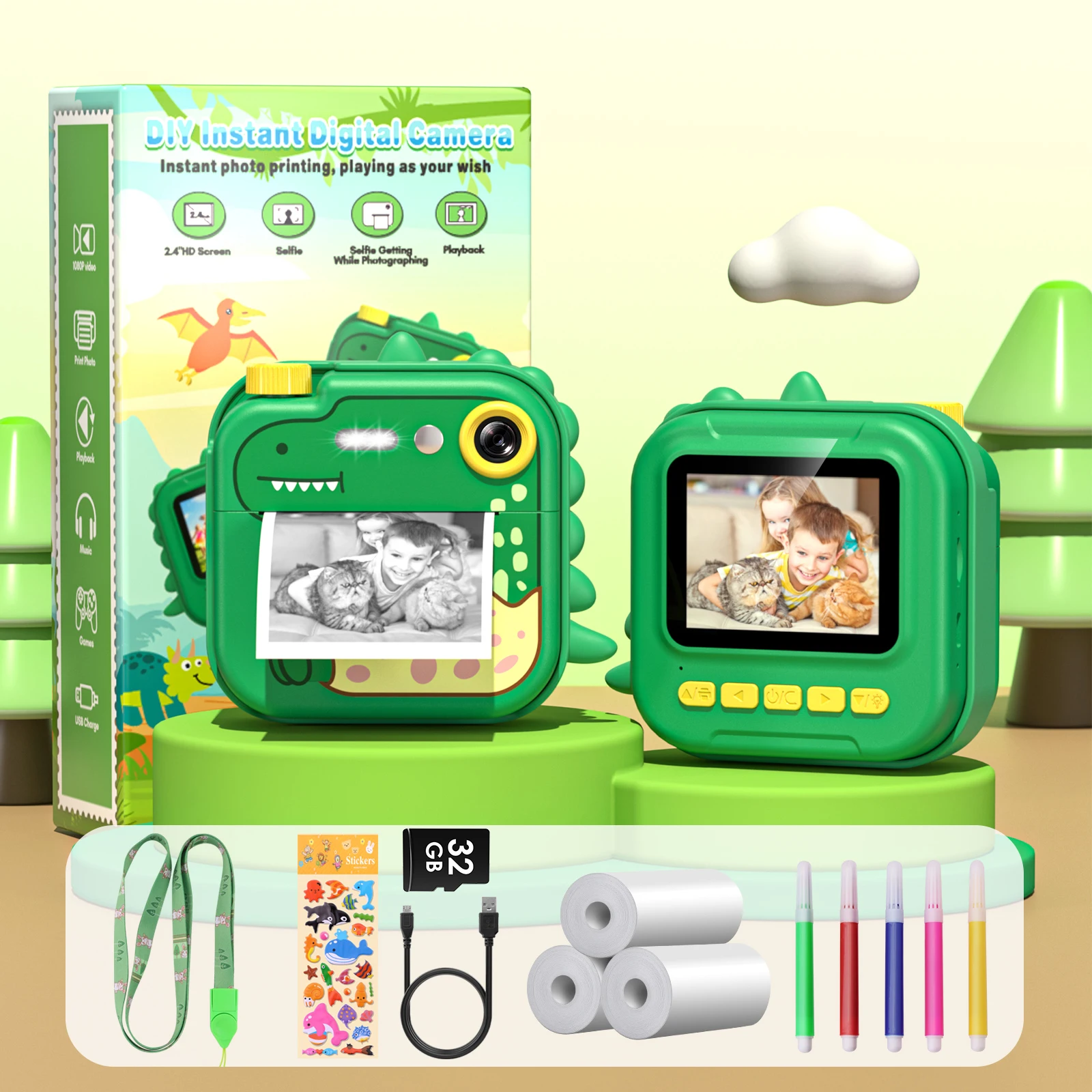 Gofunly Kids Instant Camera, 2.4