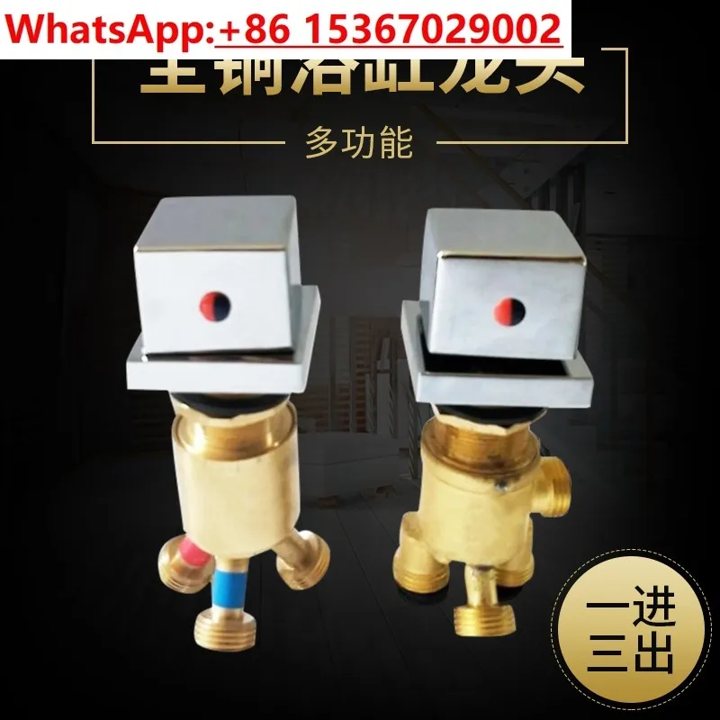 

Multifunctional two-piece set, all-copper faucet accessories, water separator, hot and cold water mixing switch