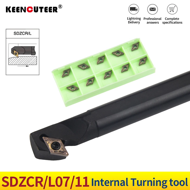 SDZCR/L S10K-SDZCR07 S16Q-SDZCR07 S20R-SDZCR11 Internal Turning Tool Holder Turning Lathe Tool Holder use Carbide Inserts DCMT