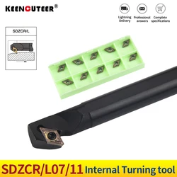 SDZCR/L S10K-SDZCR07 S16Q-SDZCR07 S20R-SDZCR11 Internal Turning Tool Holder Turning Lathe Tool Holder use Carbide Inserts DCMT