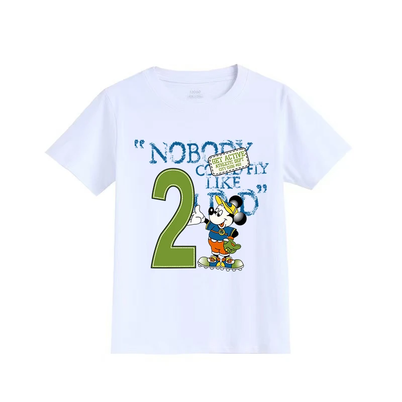 

Children's Short-sleeved Fashion T-shirt Disney Mickey Summer Wear Loose Cute Niche Design