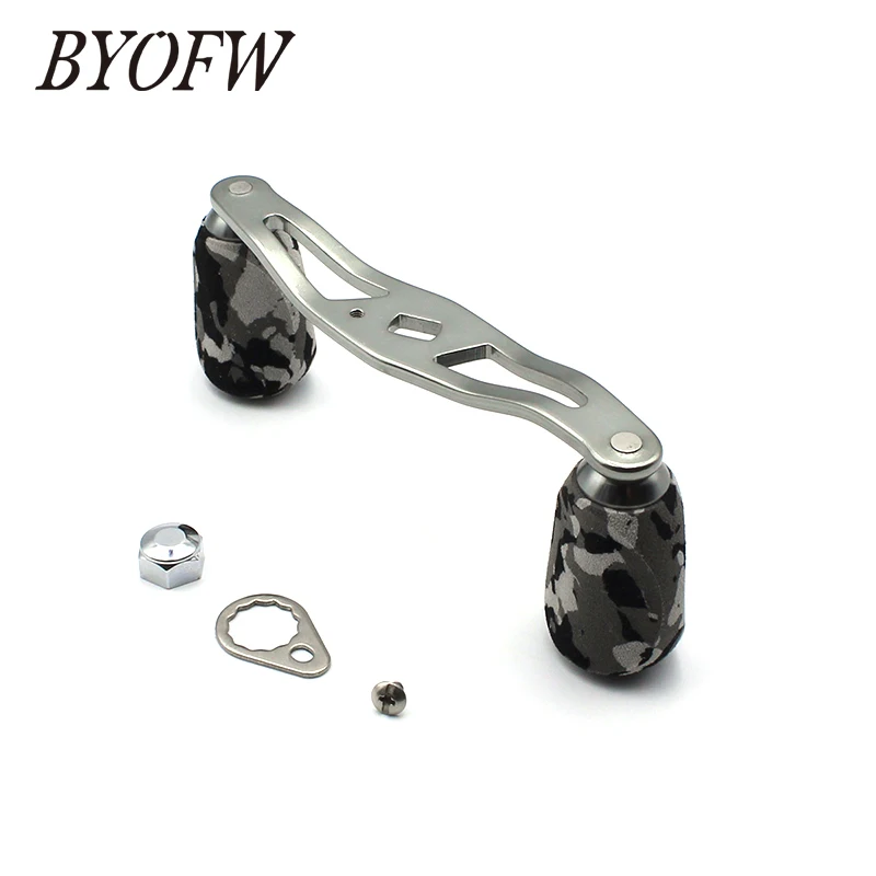 BYOFW Gunsmoke Baitcasting Fishing Reel Handle Camouflage Knobs For Abu Garcia Daiwa DIY Tool 4 Stainless Steel Ball  Bearings