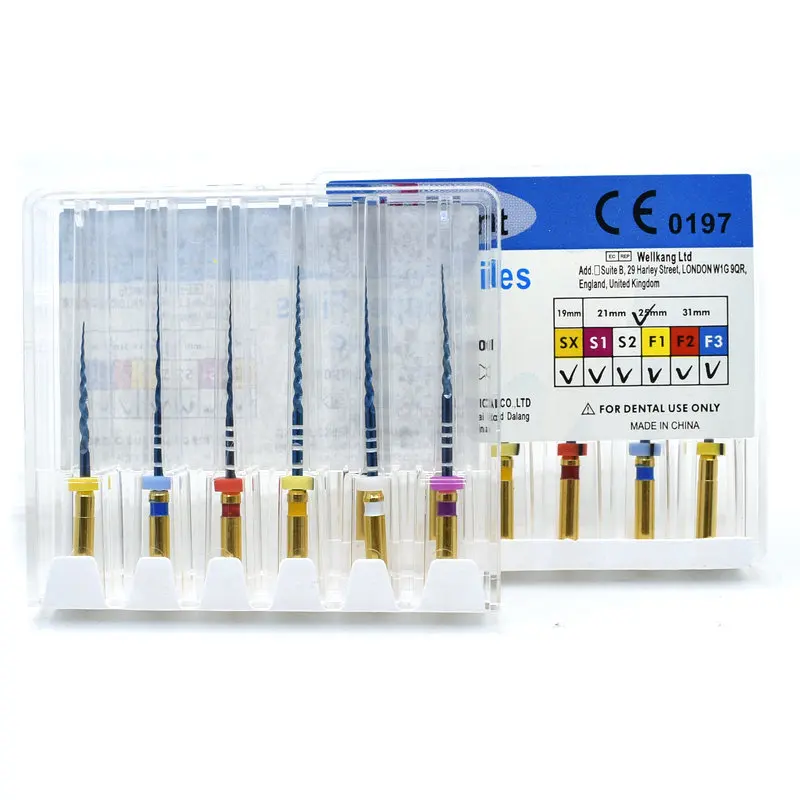 Dental Engine Use File NiTi Super Rotary Heat Activated Endodontic Canal Root Files SX-F3 blue Super files  Can Bend