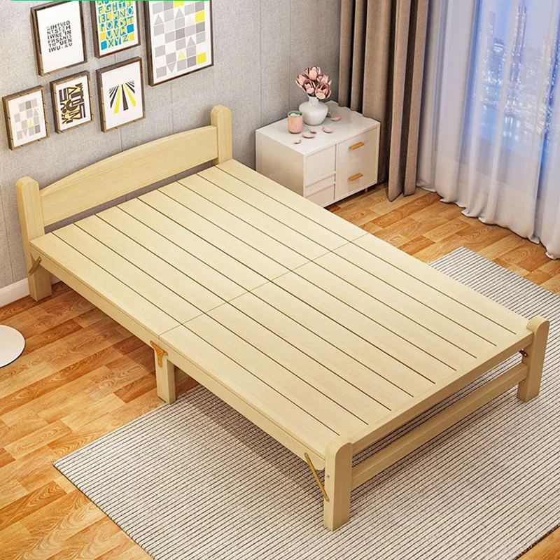 

Loft Adults Cheap Bed Floor Day Bedroom Single Space Saving Bed Frame Hotel Folding Modern Cama Dobravel Portatil Home Furniture