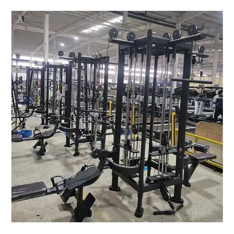 Professional Multi Jungle 8 Stacks Fitness Gym Equipment Commercial Functional Trainer Rack 8 Station Machine