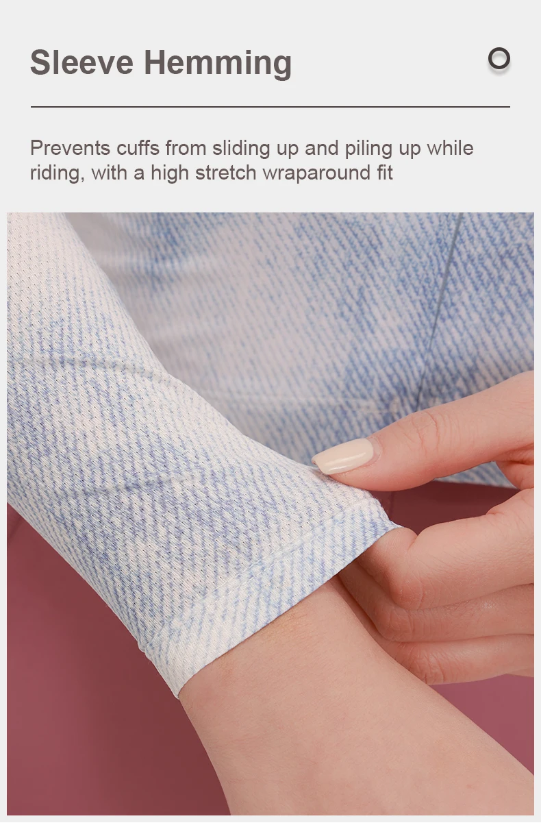 INBIKE Neues Damen-Fahrradtrikot für Frühling und Sommer, dünn, langärmlig, atmungsaktiv, professionelles Rennrad-Oberteil mit drei Rückentaschen – Detail 9