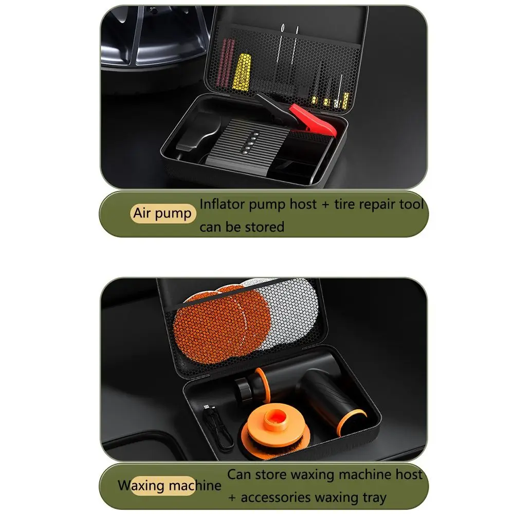 سعة كبيرة سيارة مكنسة كهربائية حقيبة التخزين سستة إغلاق مقاوم للماء سستة صندوق تخزين إيفا قشرة صلبة مع مقبض #3