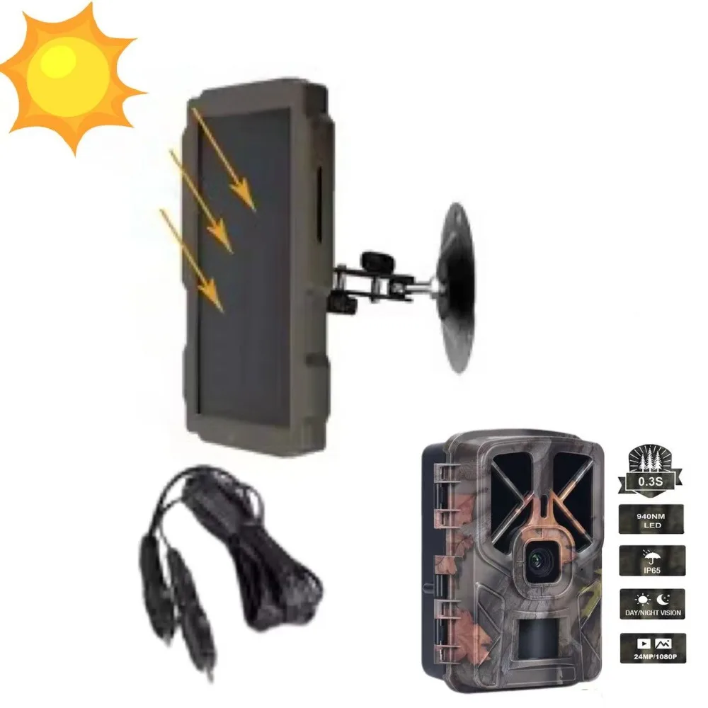 Cámara de visión nocturna infrarroja para vida silvestre, 50MP, 4K, con componente de sensor CMOS de grado de protección IP65, viene con versión de panel solar