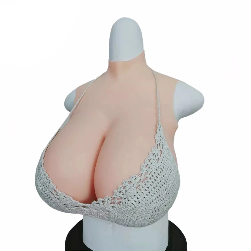 Big H Cup Realistic Shemale Light Breast Forms Artificial Fake Boobs Plate Crossdresser Cosplay Transgender Drag Queen