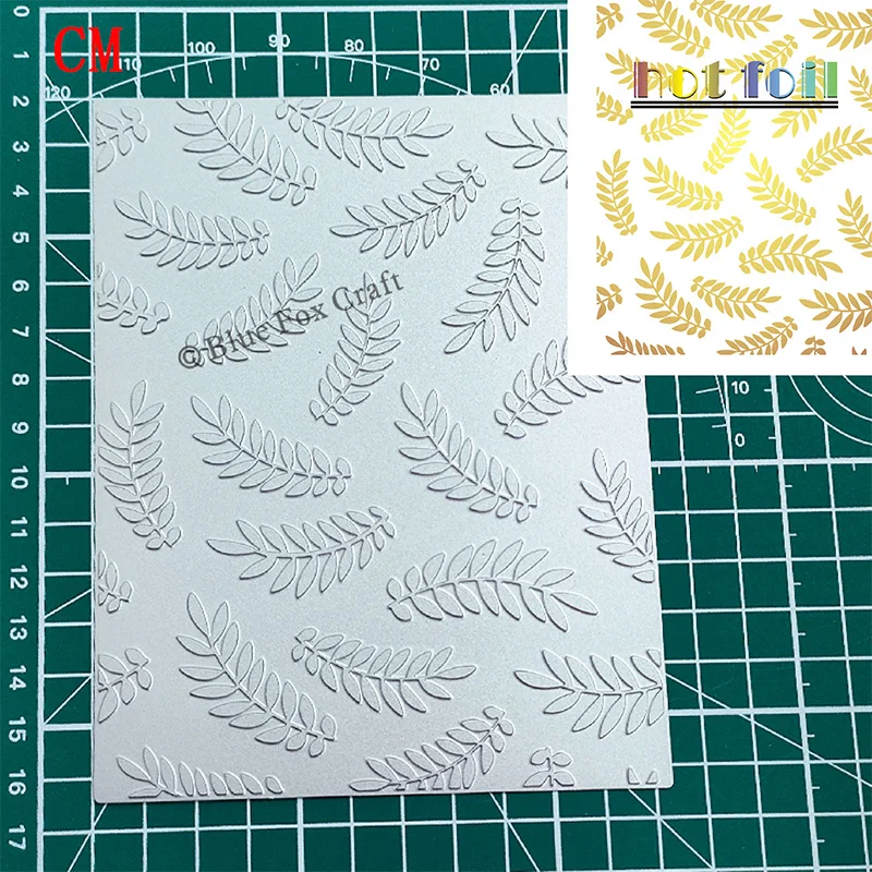 2024 New Hot Foil Board Leaf Series Frame Background Card Process Metal Cutting Mold Used For Paper Cutting Process And Card Mak