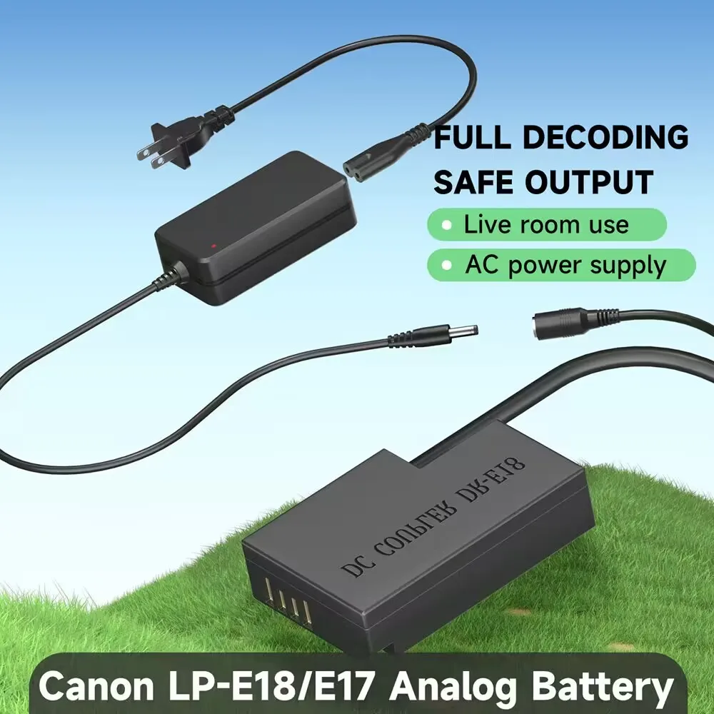 

PALO DR-E18 ACK-E18 DC Coupler LP-E17 Dummy Battery AC Power Adapter Kit for Canon EOS Rebel RP SL2 SL3 T6i T6S T7i T8i 200D