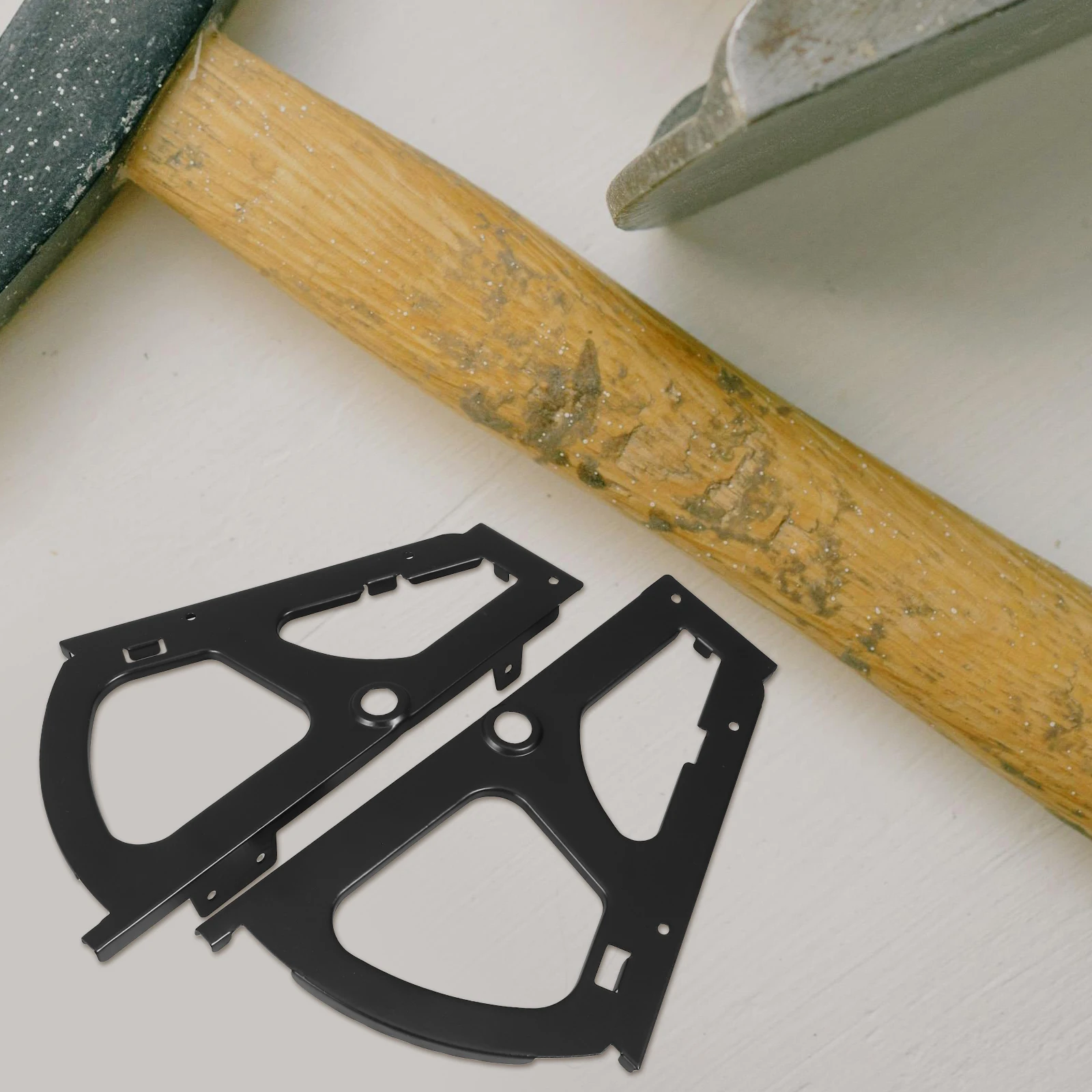 

2pcs Flip Frame For Shoe Drawer Cabinet Single Layer Heavy Duty Black Iron Hardware Smooth Operation Replacement Parts Concealed