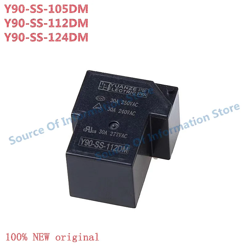 10Pcs Y90-SS-105DM/112DM/124DM 4-Pin Relay 5V 12V 24V 30A - Electronic Component