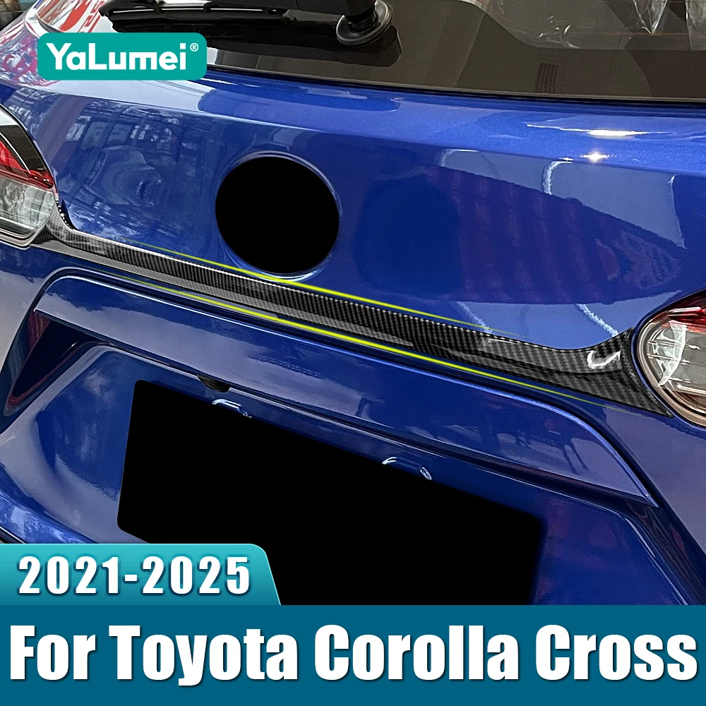 Für Toyota Corolla Kreuz XG10 2021-2023 2024 2025 Auto Hinten Stamm Deckel Abdeckung Trim Heckklappe Heckklappe form Garnieren Rahmen Streifen