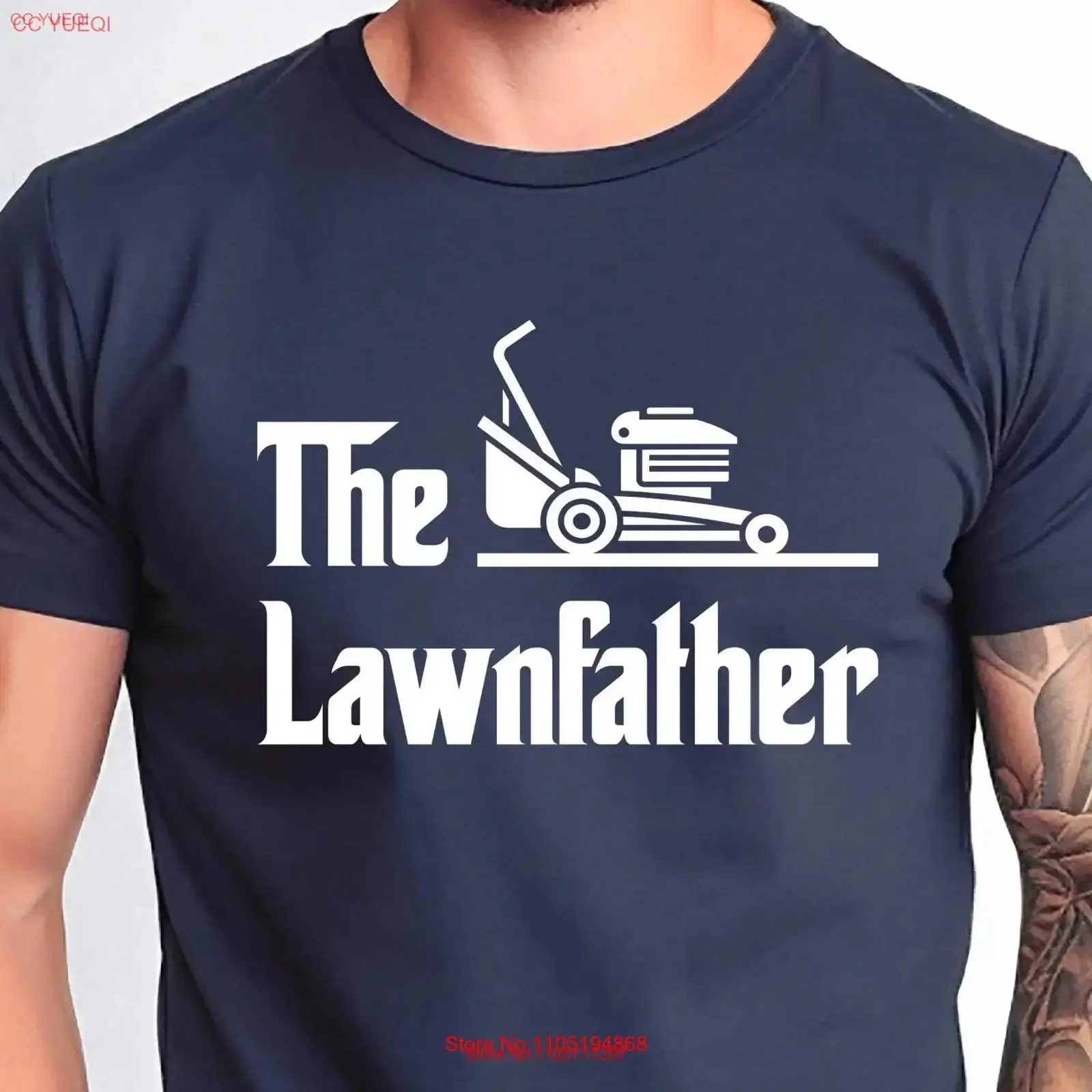 The Lawnfather T Shirt Funny Gardening Dad Lawn Father Mower GifT Father's Day Gardener vintage Washed Comfortable Slightly