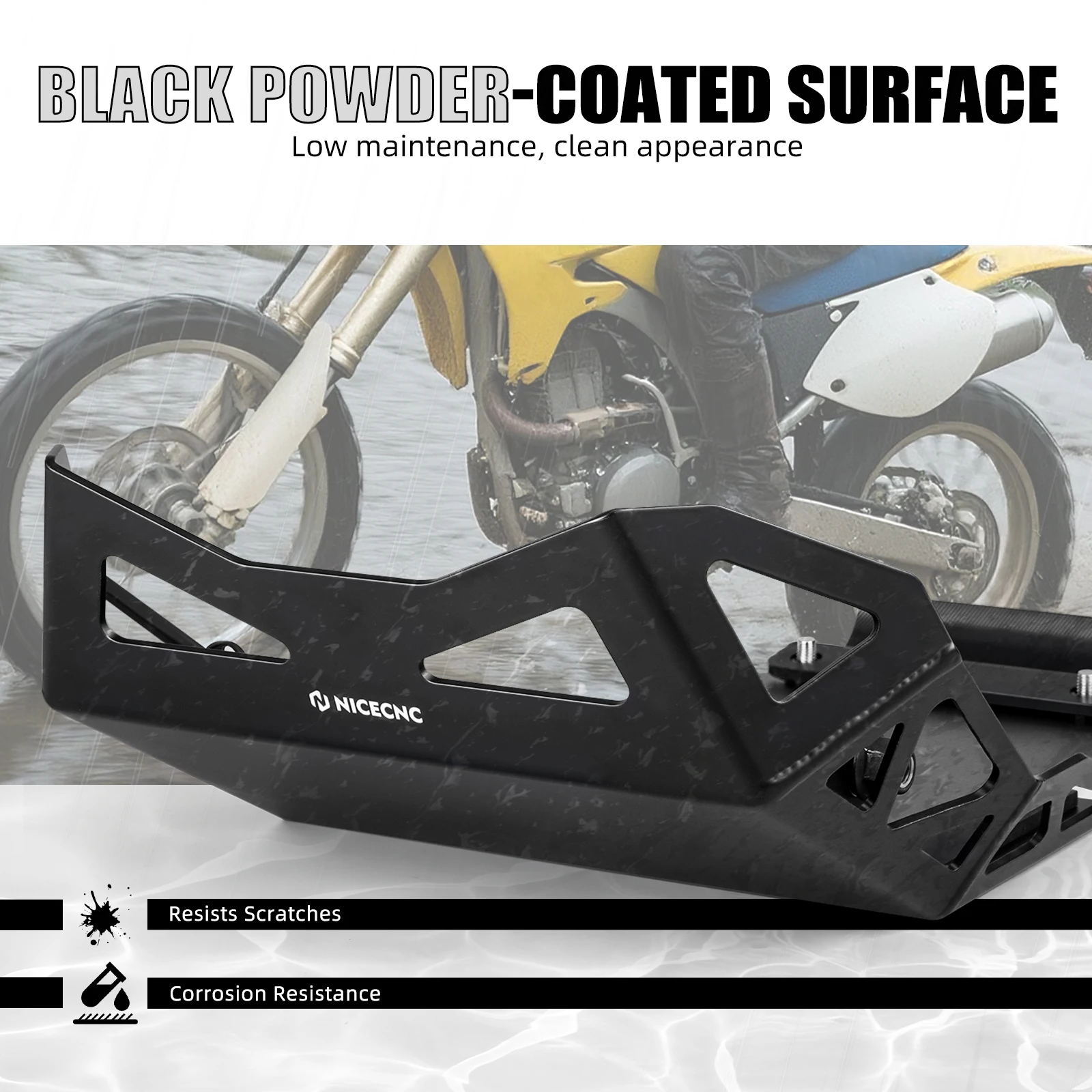 NICECNC لوحة التزلج حماية المحرك لسوزوكي DR650 1996-2025 2024 DR650 S/SE DR 650 S DR 650 SE 2025 2024 2023 2022 2021 2020