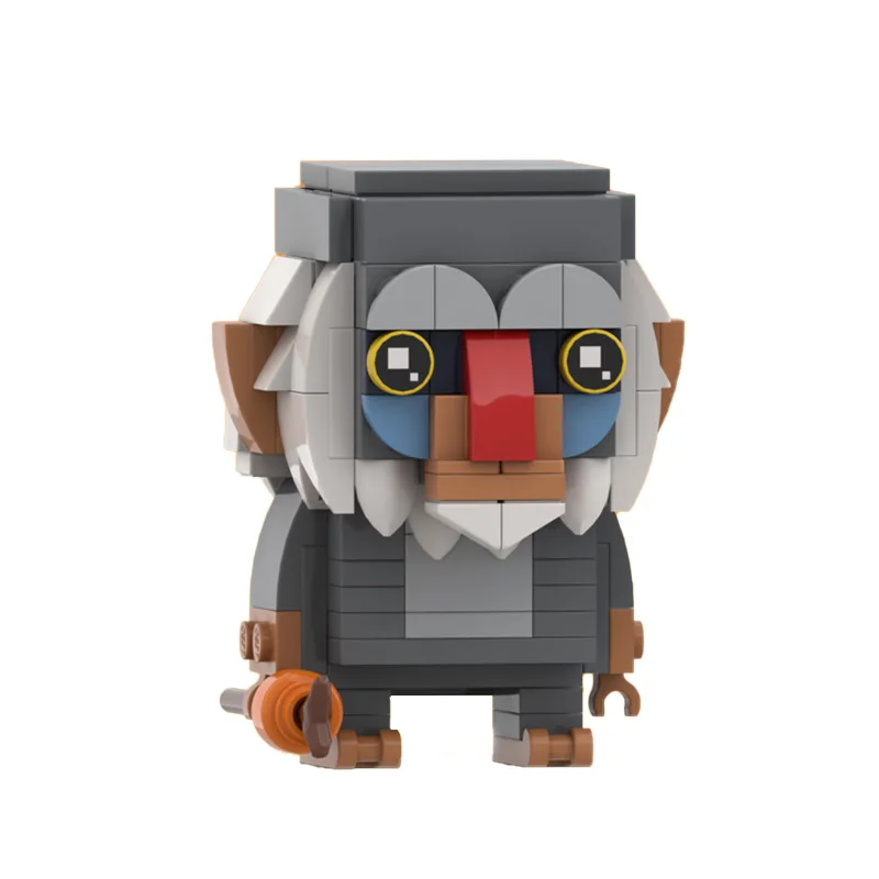Anime Series Lion Cartoon Character Building Blocks MOC Forest King Knife Scar Assembly Model Puzzle Kids Toy Boy Birthday Gift