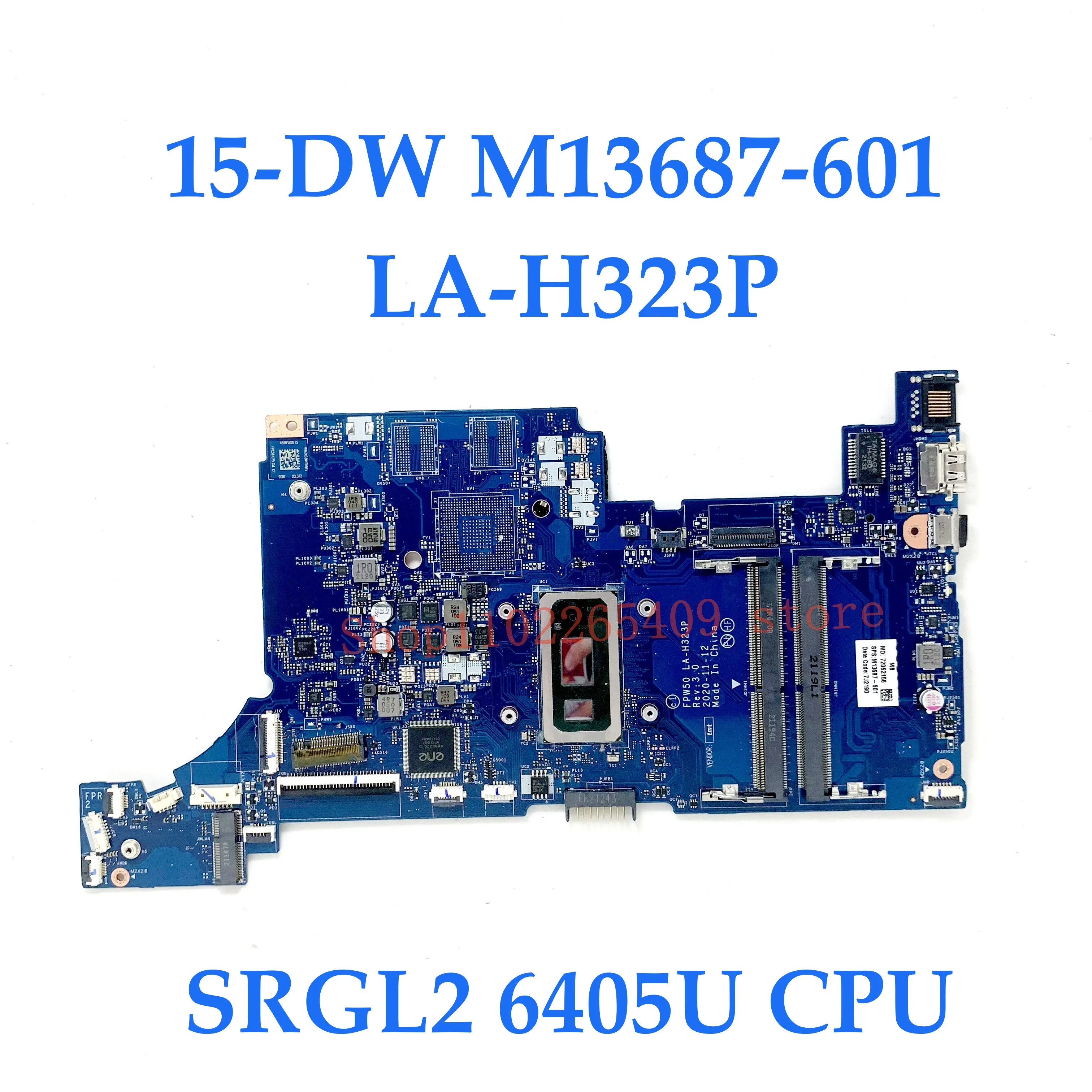 

M13687-601 L51985-601 L68075-601 L68077-601 L68080-601 Mainboard For HP 15-DW LA-H323P With 6405U/I3/I7 CPU GM/940MX 100% Tested