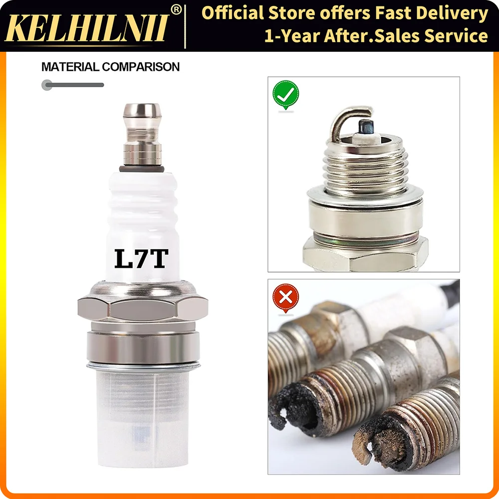 Spark Plug Replacement for NGK BPMR7A L7T For Champion CJ8 RCJ6Y RCJ7Y Fit for Stihl & Husqvarna Chainsaw Lawnmower Engines