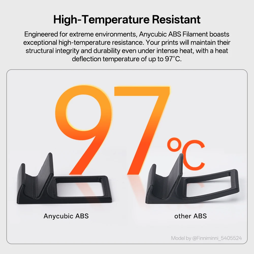 ANYCUBIC Filament ABS Drukowanie 3D PLA Odporność na uderzenia Odporność na temperaturę Filament do drukarki 3D dla Kobra 3 Max S1C — zdjęcie produktu 3