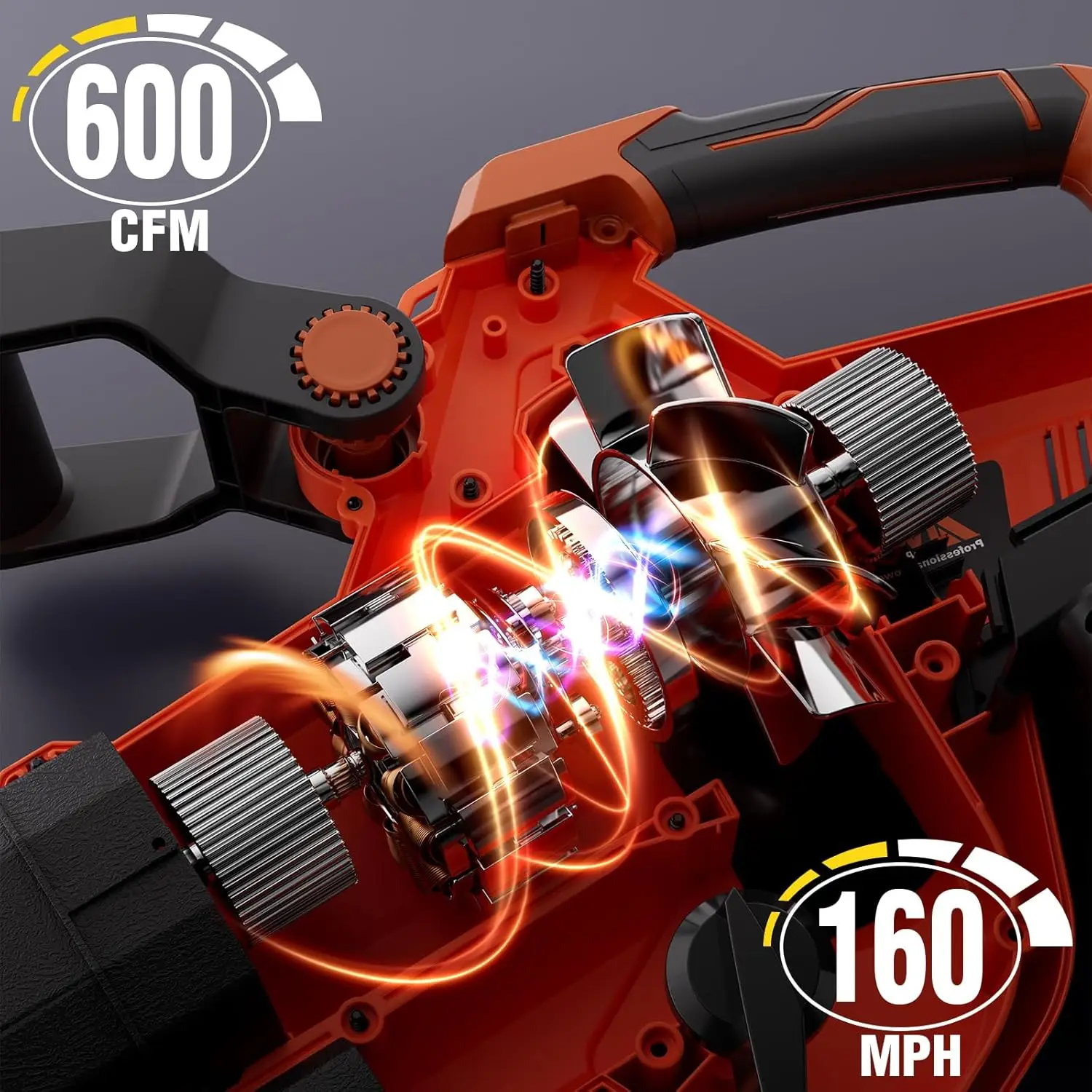 Imagem -03 - Cordless Leaf Blower Vacuum Mulcher com Bolsa 40l em Alimentado por Bateria 40v Velocidade do ar Modos de Velocidade