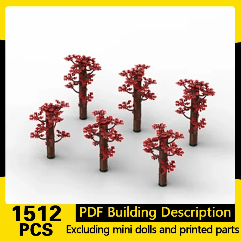 Creators Plant Series Model MOC Building Bricks Short Bush With Canopy Modular Technology Gifts Holiday Assemble Children Toys