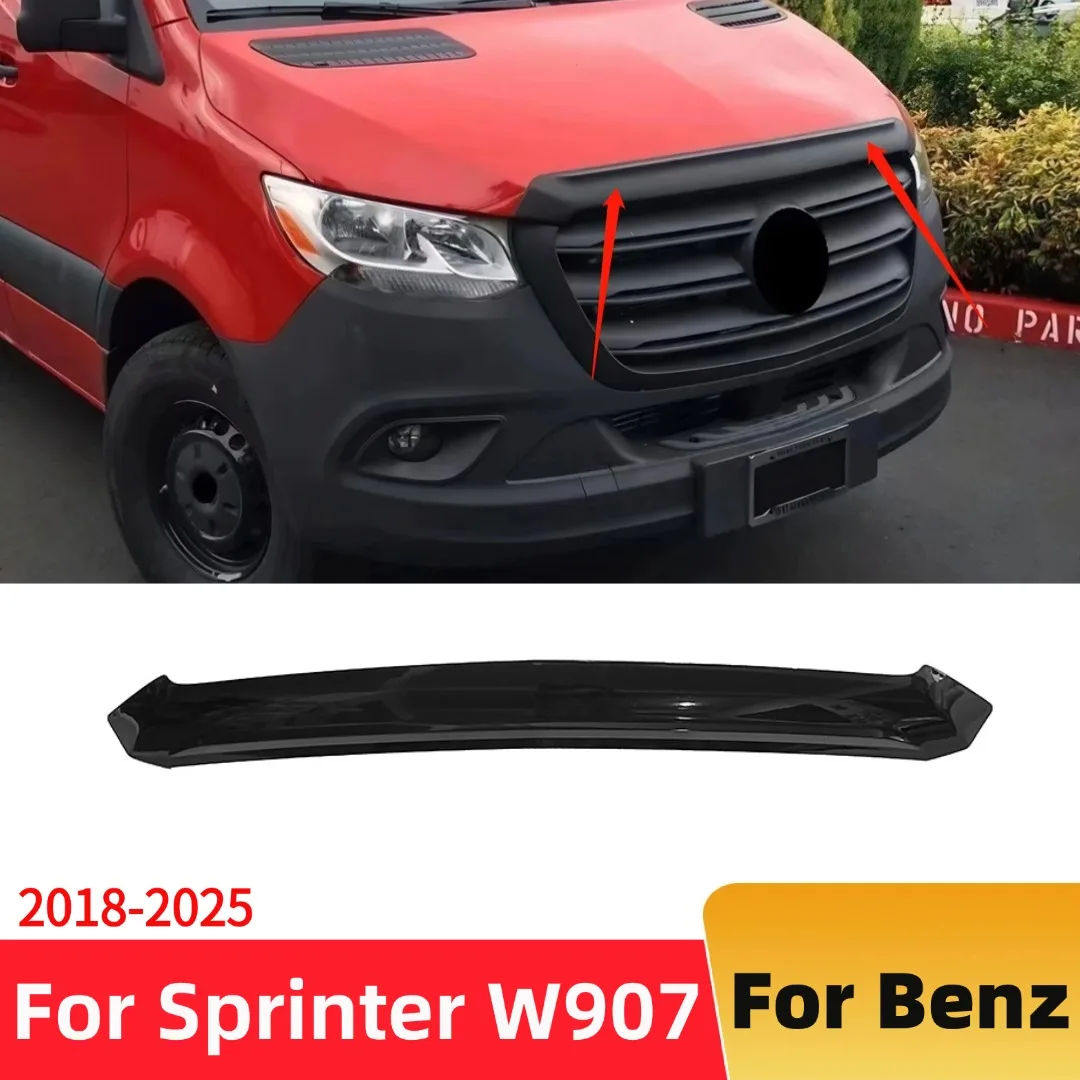 Front Hood Sand Stone Baffle Cover Deflector Guard For Mercedes Benz Sprinter W907 2018-2025 Body Kit Car Styling Replacement