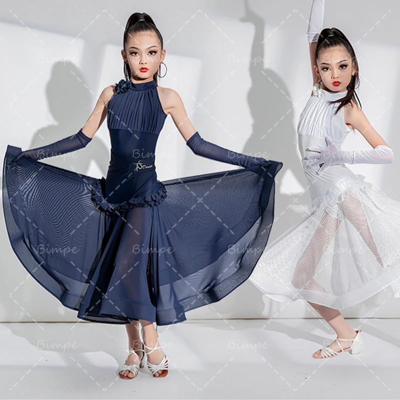 

Girls Rumba Ballroom Dance Clothes Performance Costume Standard Dance Competition Dress Women Waltz Dance Dress Practice Wear
