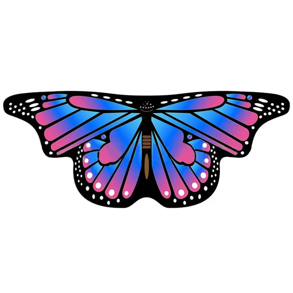 Kinderen Vlindervleugels Cape Meisjes Fee Sjaal Pixie Mantel Fancy Kleurrijk Jurkje Kostuum Cadeau Feest & Vakantie DIY Decoraties