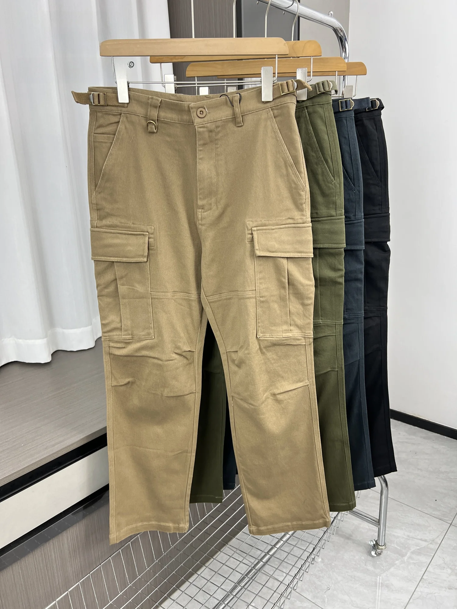 

Warmth And Sle: Men's Casual Straight Leg Work Pants Thiened Thermal 3D Tailored Autumn Winter Color Faionable