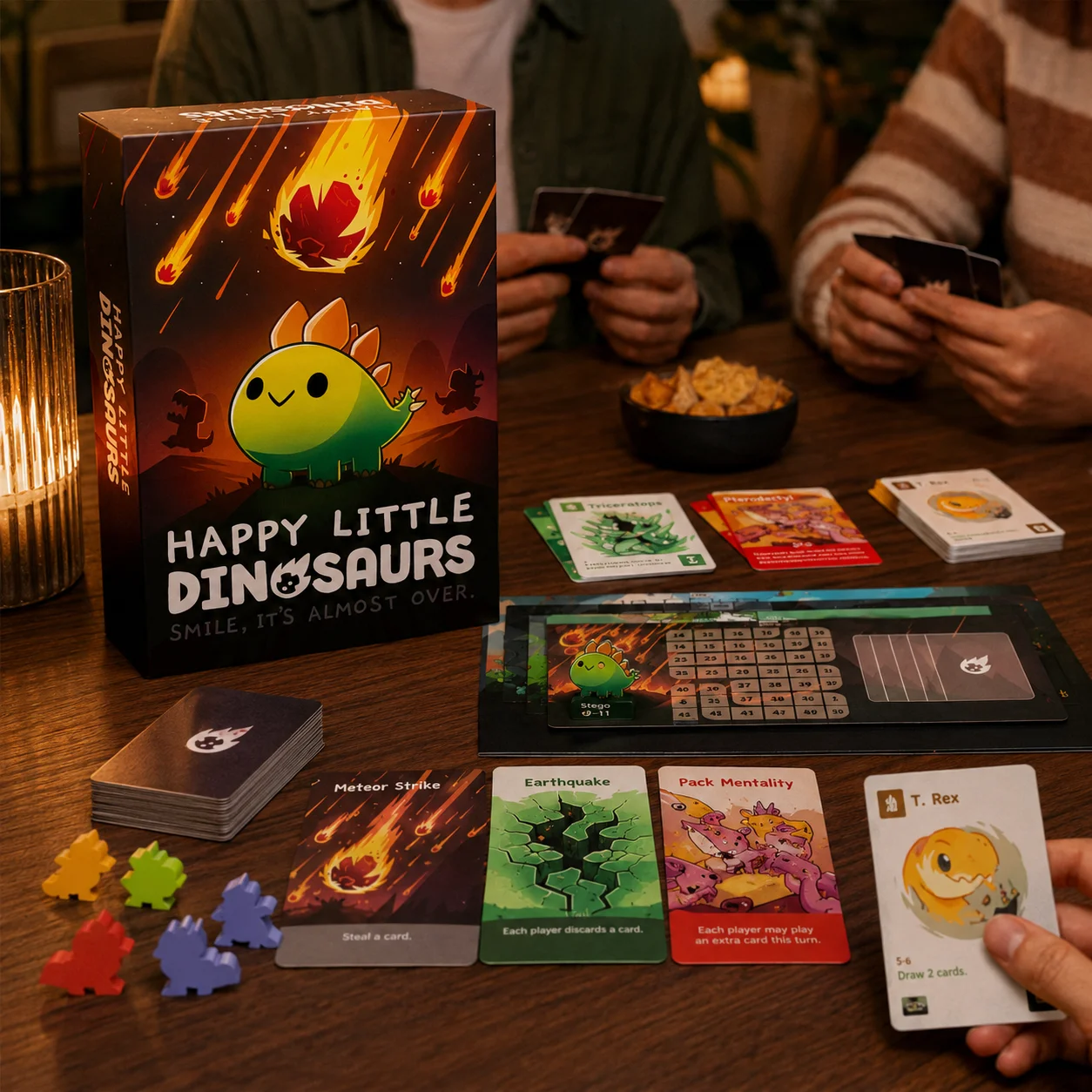 Happy Little Dinosaurs Cute Survival Strategy Card Board Game Fun Adventure Family Party Kids Adults Gift English Version - view 6