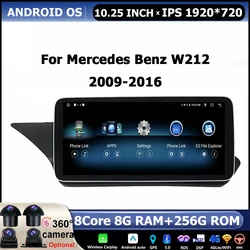 Android System Car GPS Navi Screen 8 Core For Benz E Class W212 2009-2016 WIFI 4G SIM BT Carplay IPS Screen Multimedia Player