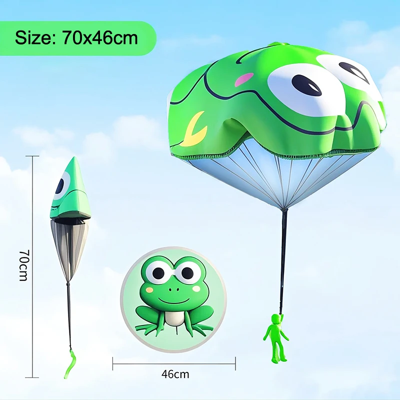 1 pièces Parachute à lancer à la main enfants jouets drôles en plein air jeu jouets pour enfants Fly Parachute Sport avec Mini soldat jouets