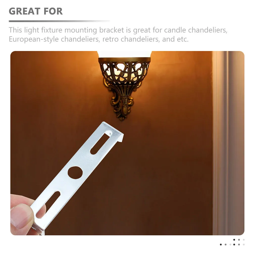 

15Pcs Light Fixture Mounting Bracket Solid Metal Ceiling Light Bracket 95mm for Chandeliers Ceiling Fan Lamp Fittings
