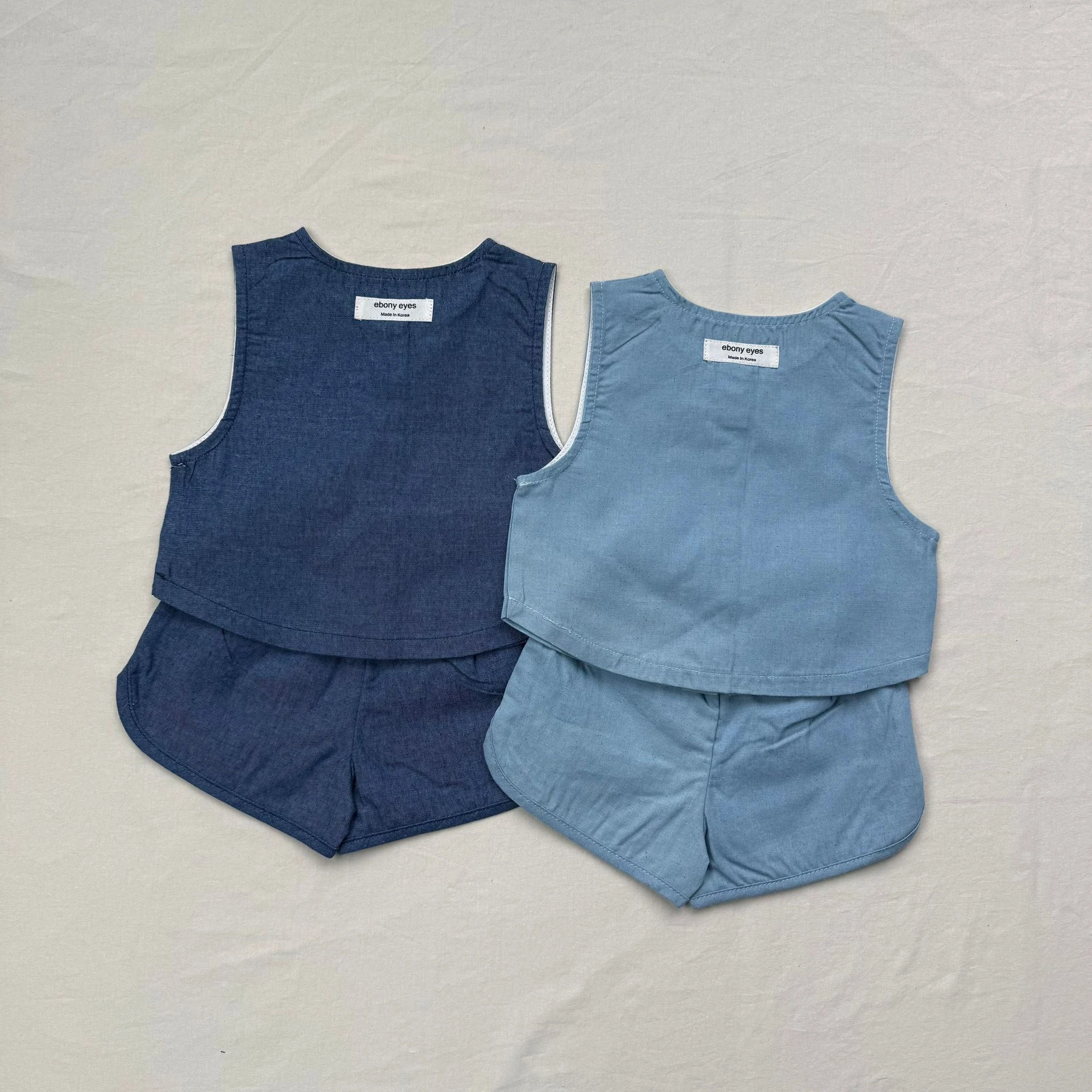 2025 Summer New Baby Boy Sleeveless Clothes Set Cute Infant Girl Denim Vest + Shorts 2pcs Suit Toddler Jeans Outfits