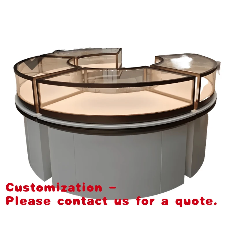 

custom.Hot Sale Maxsen Luxury Steel Jewelry Display Cabinet Tempered Glass LED Lighting Waterproof Space-Saving Des