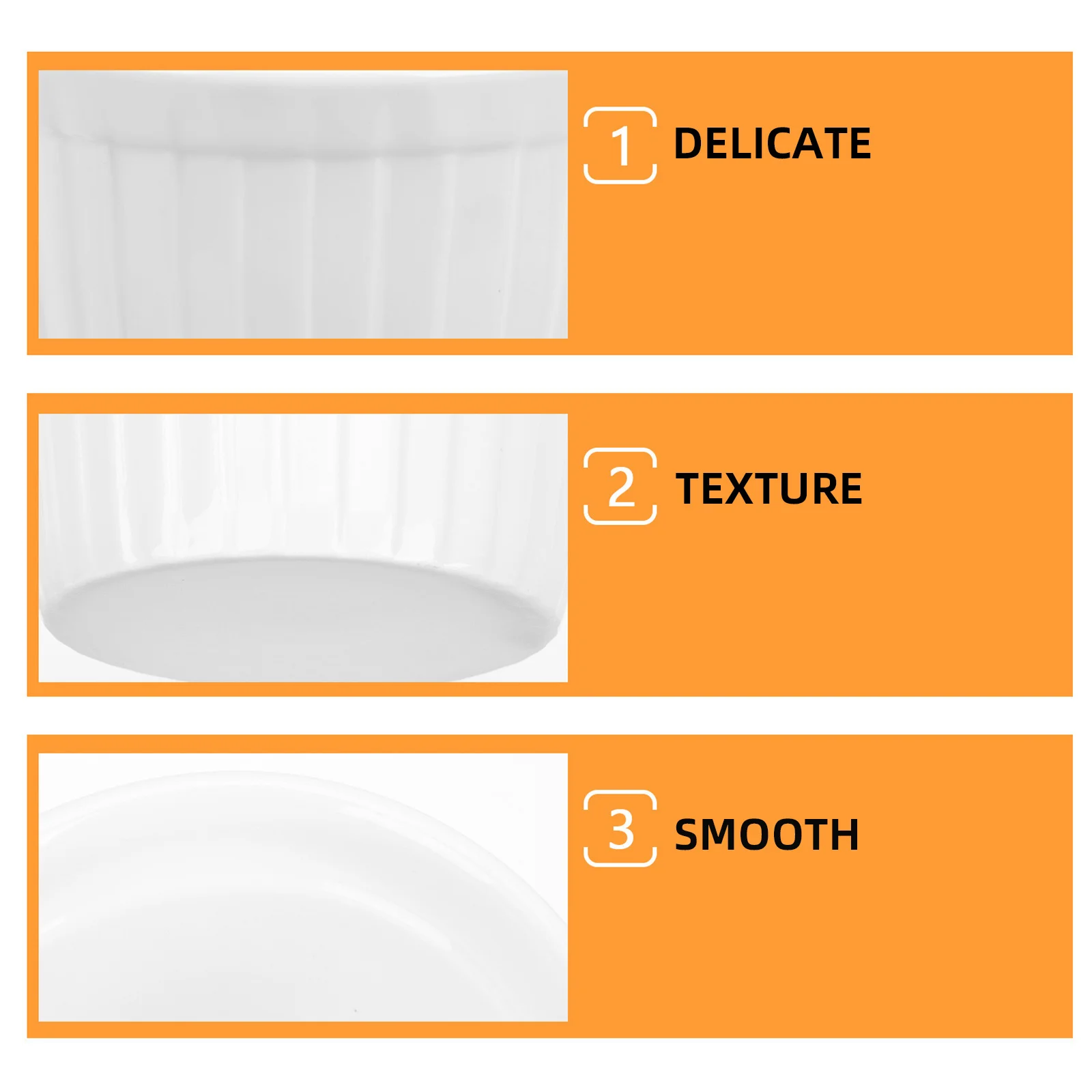 5 قطعة وعاء سيراميك ارتفاع درجة الحرارة أطباق الخبز للحلوى بودنغ هلام موس كعكة مطعم المنزل استخدام أواني الخبز #2