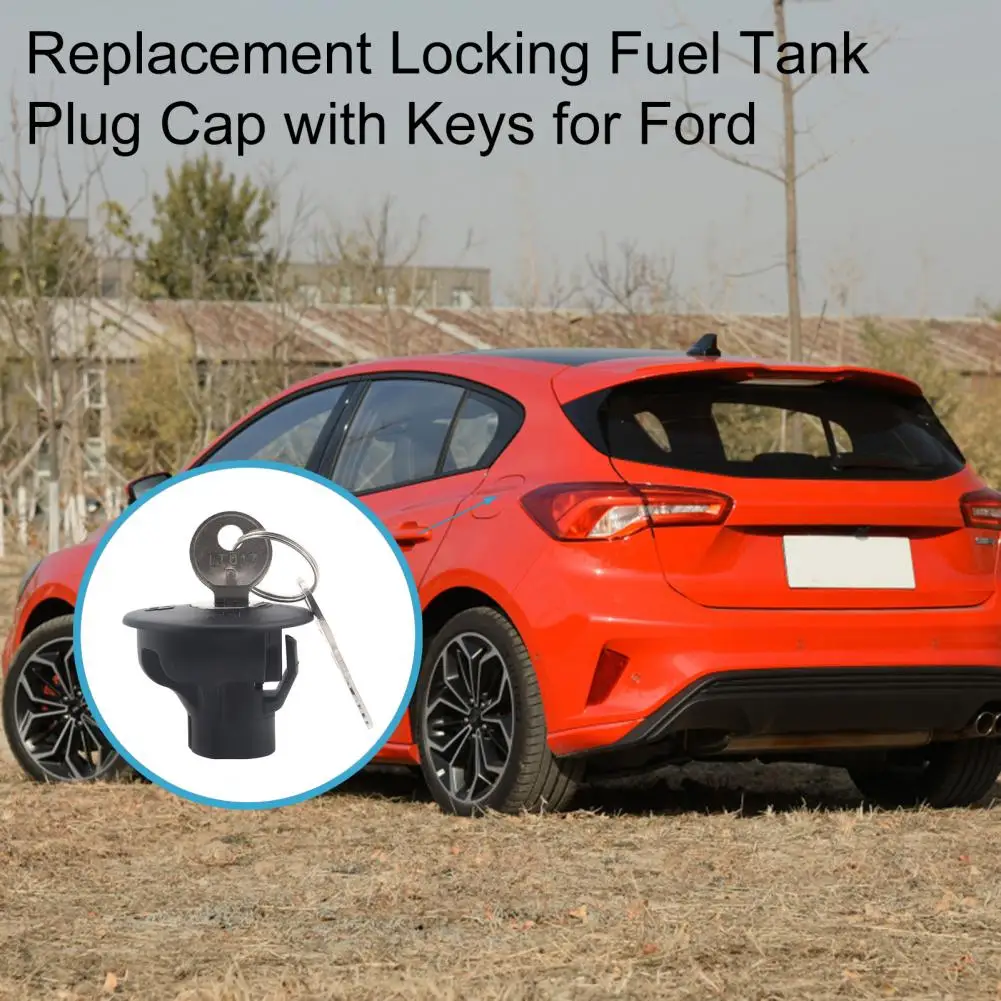 Anti scratch Compact Locking Fuel Tank Plug Cap with Keys 8U5Z9C268B 4584455AH 4584554AF for