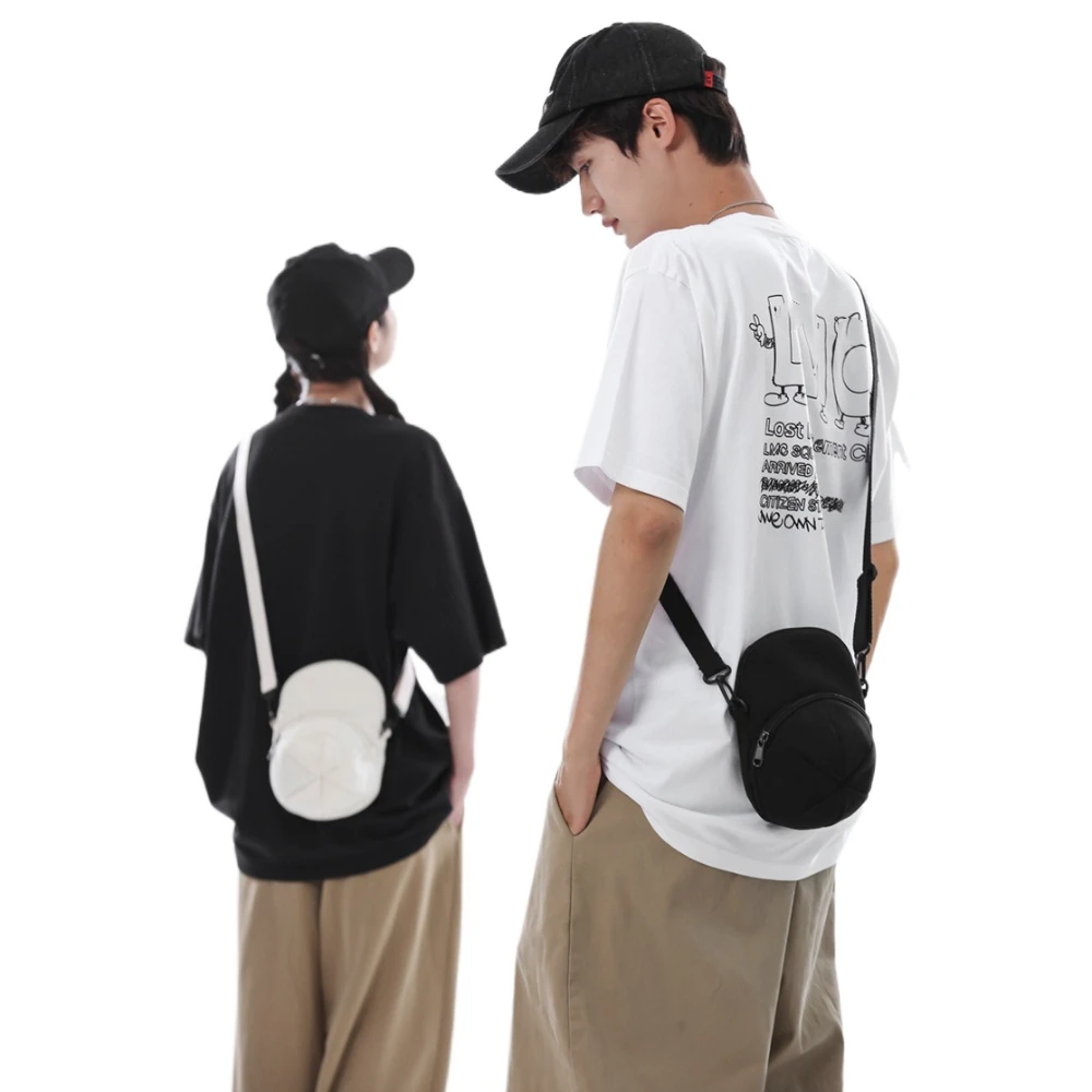 Creative Canvas Hat shape Crossbody Bag Fitness Leisure Sport Phone Bag Casual Niche Design Couples Handbag Unisex