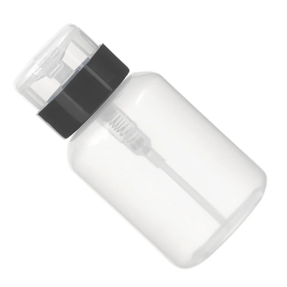 2 قطعة مزيل طلاء الأظافر دفع أسفل الرقبة السوداء قابل للقفل مضخة موزع للتغليف الفرعي الحبر السائل تخزين نقل ضخ #4