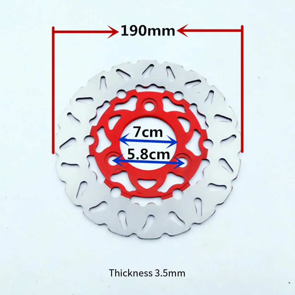 1 Pc Brake Bike Electric Bike 3Hole 220MM Disc Brake Rotot 70MM 3.5MM Thicken Hole Spacing Electric Bicycles Parts