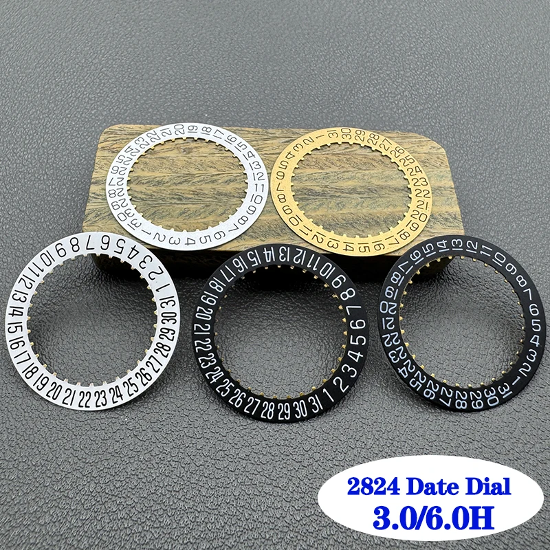 ETA 2824 Movement Date Wheel Dial Fit 2824 Automatic Mechanical Movement Crown at 3.0 Day Date at 3.0/6.0 Watch Date Dial
